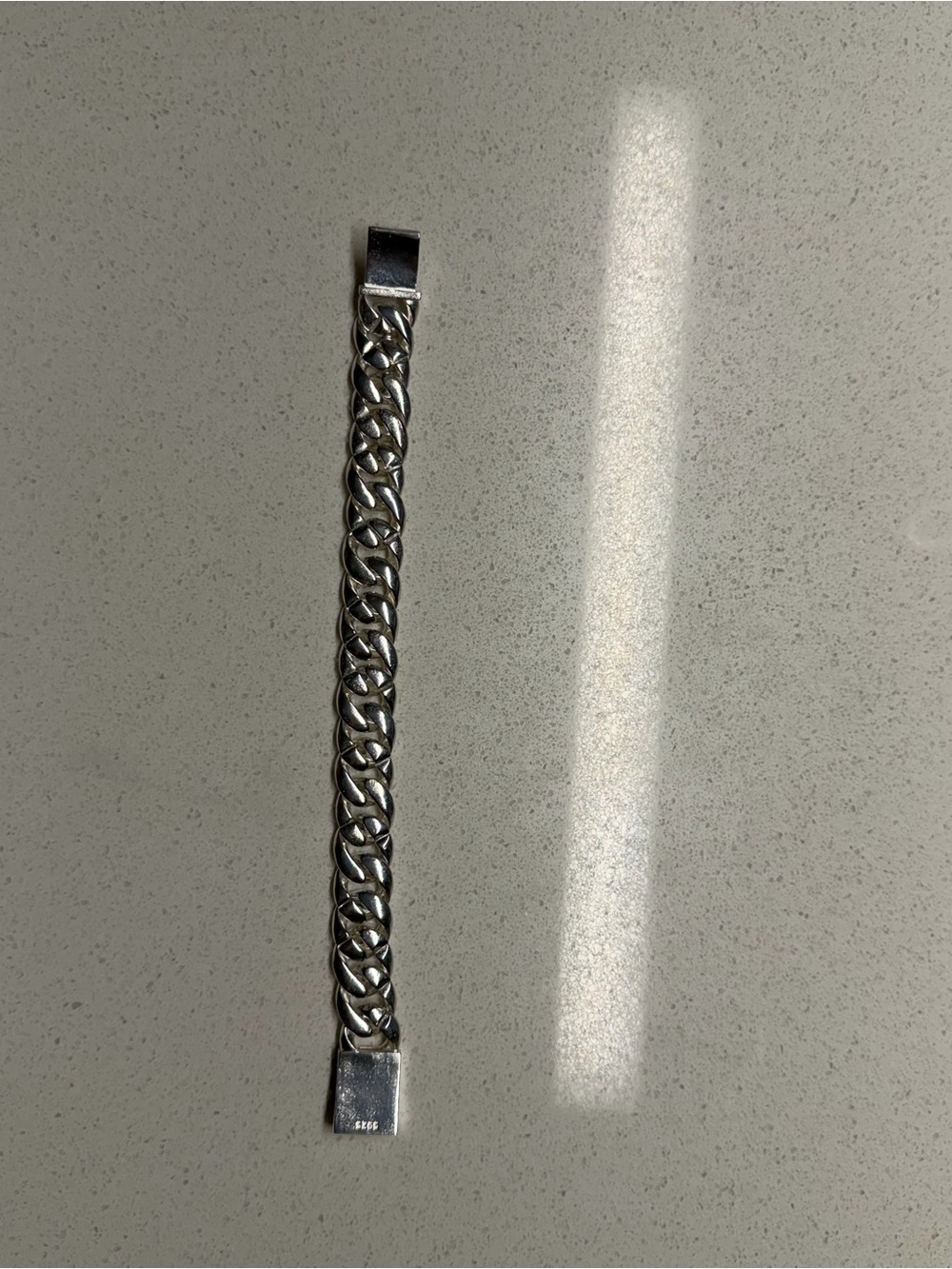 925 Sterling Silver Cuban Link Bracelet 8.75” 15mm Heavy Men’s Box Clasp - Picture 6 of 12
